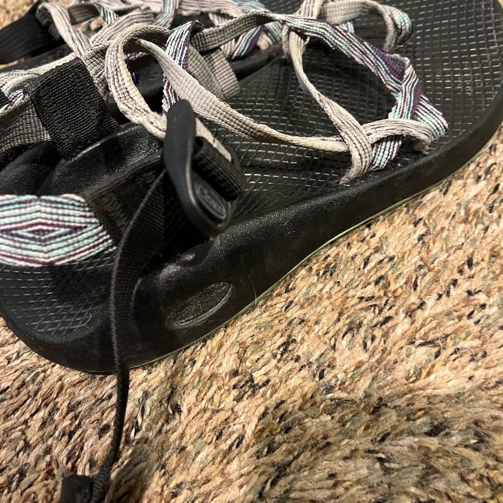Chaco Strappy Sandals black, blue, purple - Picture 6 of 7
